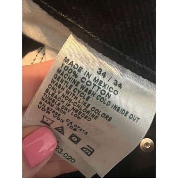 Nautica Mens Relaxed Fit Black Jeans Size 34/34 - Picture 3 of 3